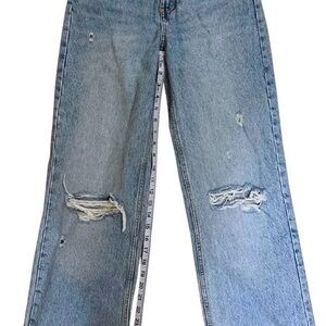 Zara Light Blue Boyfriend Jeans